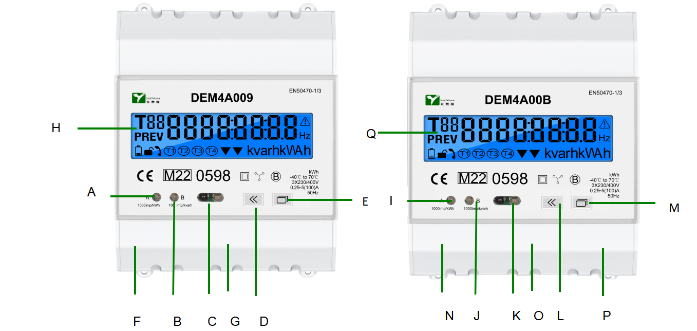 DEM4A Seri Single Phase Power Meter