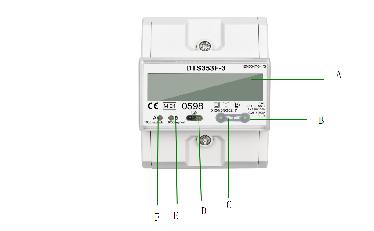 Đồng hồ đo điện ba pha sê-ri DTS353F